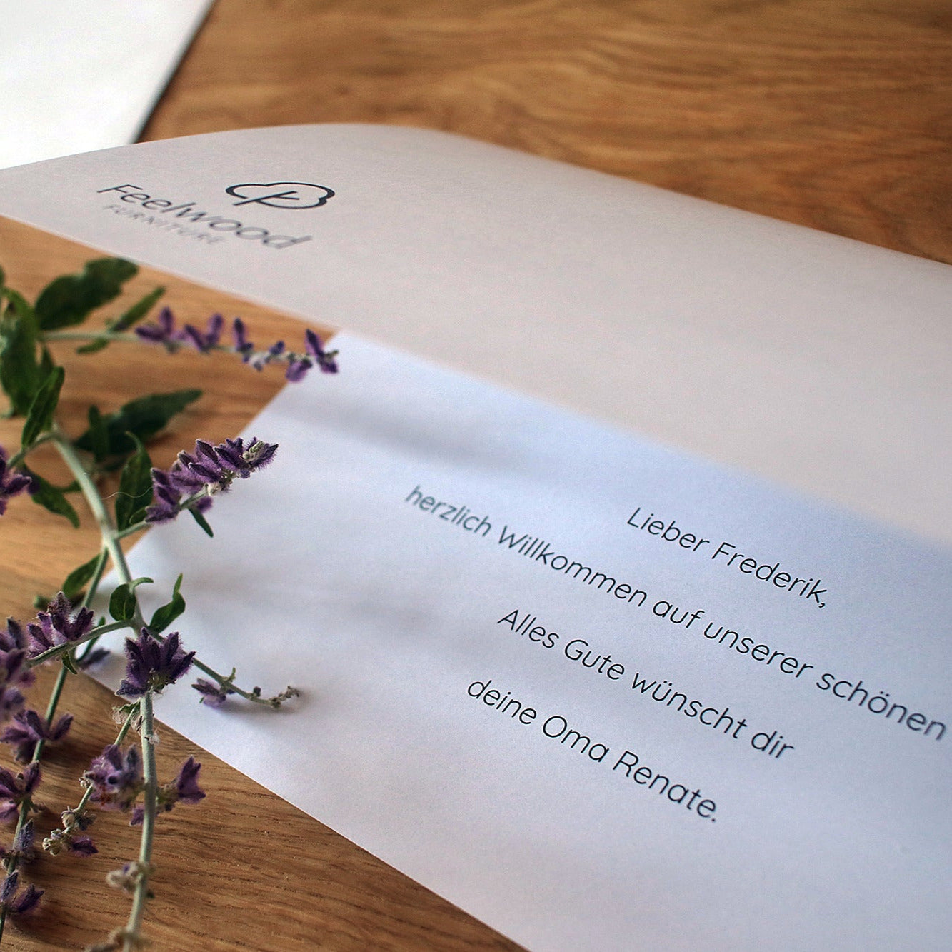 Klangwürfel mit Namen personalisiert