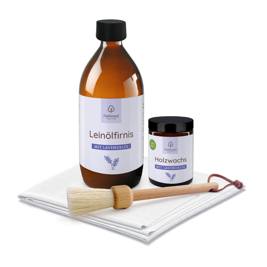Holzpflege-Set „Lavendel“