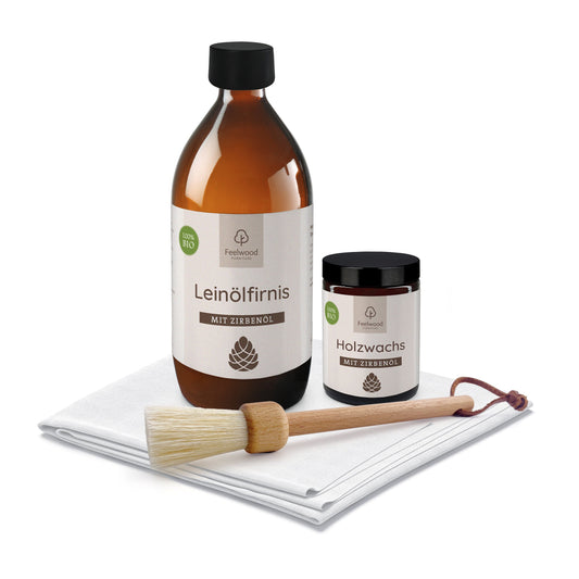 Holzpflege-Set „Zirbe“