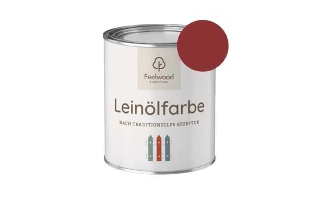 Leinölfarbe Schwedenrot