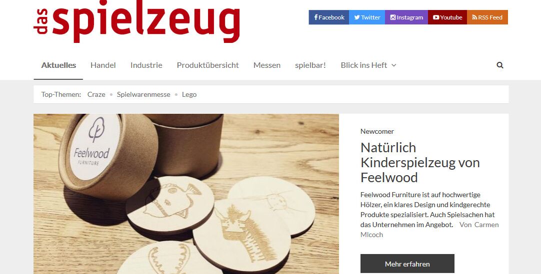 Natürliches Kinderspielzeug von Feelwood - Feelwood in "das Spielzeug"