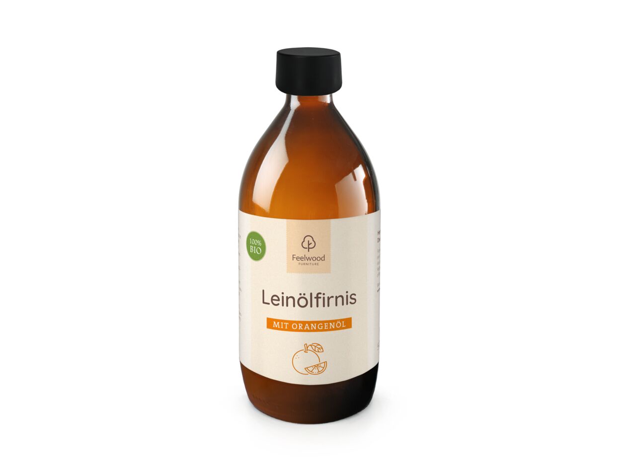 Bio Leinölfirnis mit Orangenöl