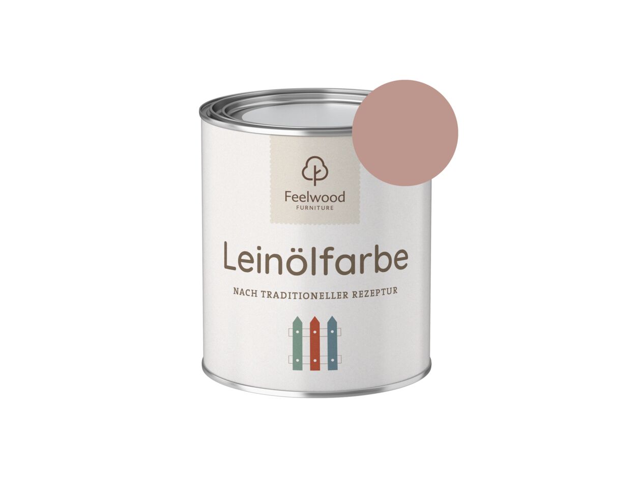 Leinölfarbe rose