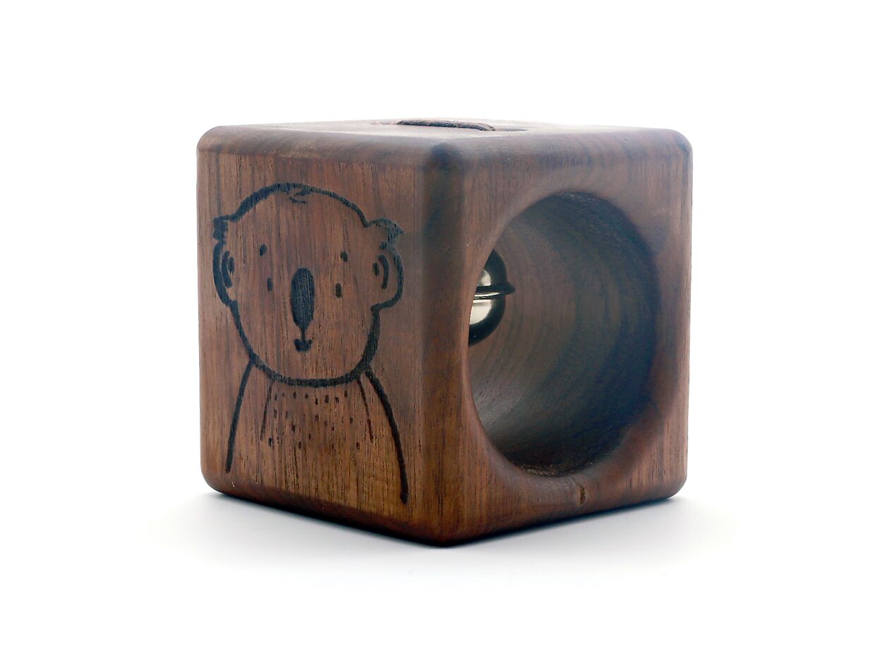 Klangwürfel Babyspielzeug, greifling personalisiert