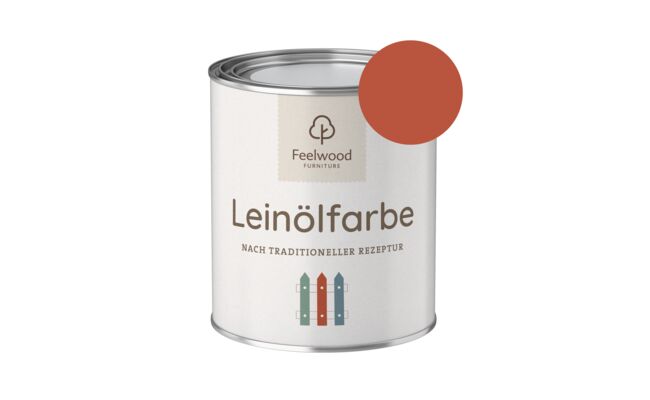 Leinölfarbe rot