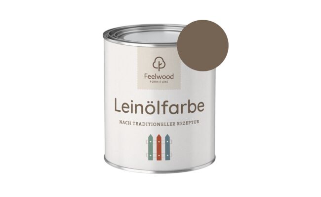 Leinölfarbe braun