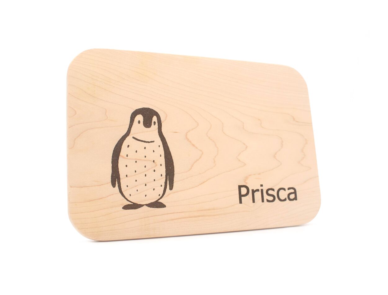 Frühstücksbrettchen mit Name und Gravur - Schneidebrett, Platzset aus Holz für Kinder