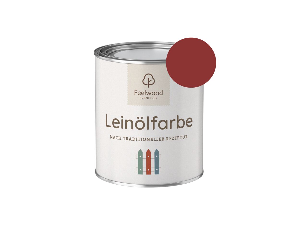 Leinölfarbe Schwedenrot