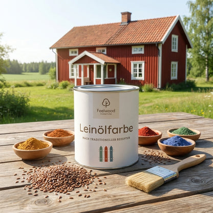 Leinölfarbe