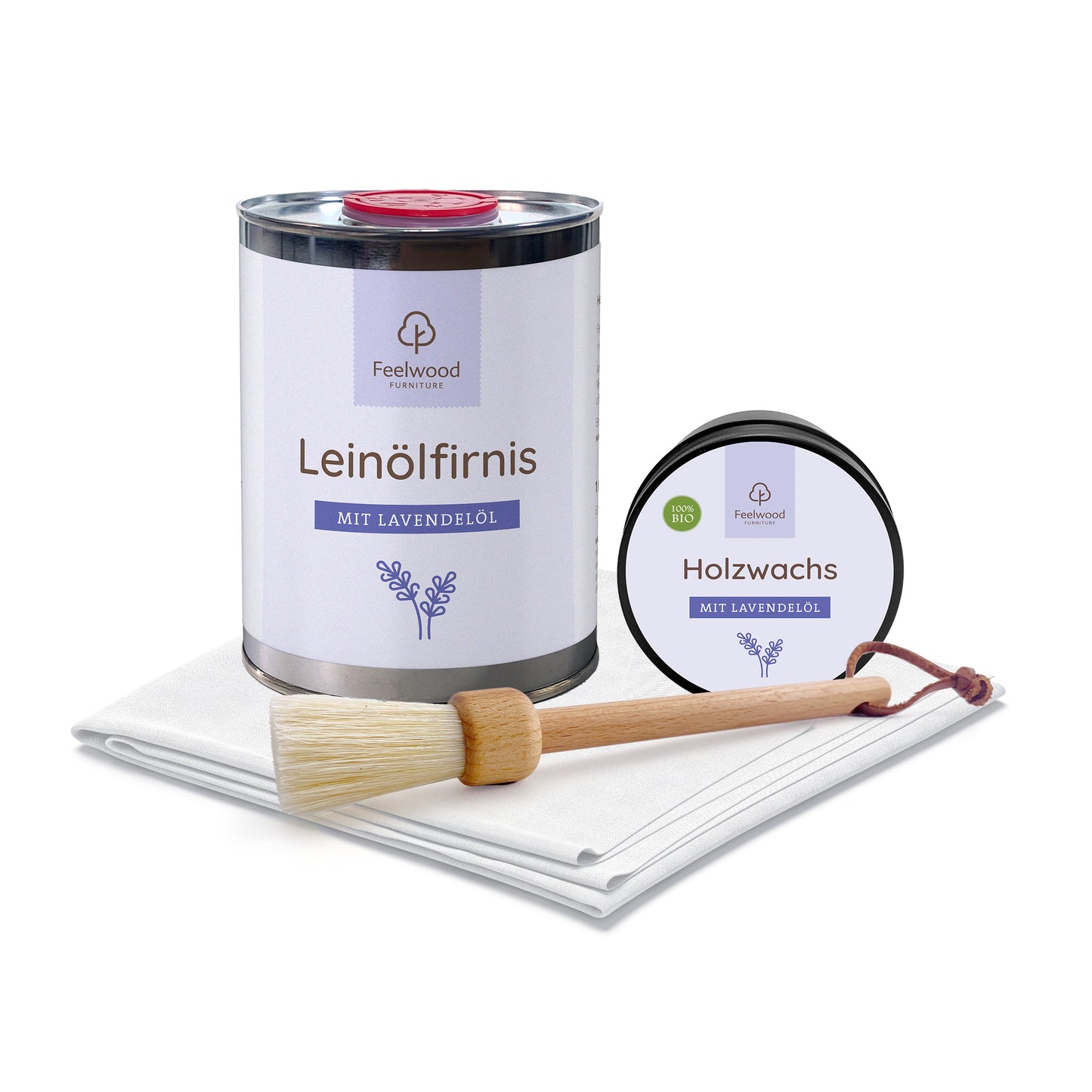 Holzpflege-Set „Lavendel“